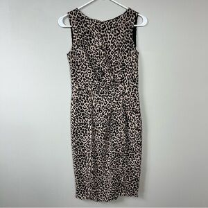 PAULE KA animal leopard print body con dress Sz 36